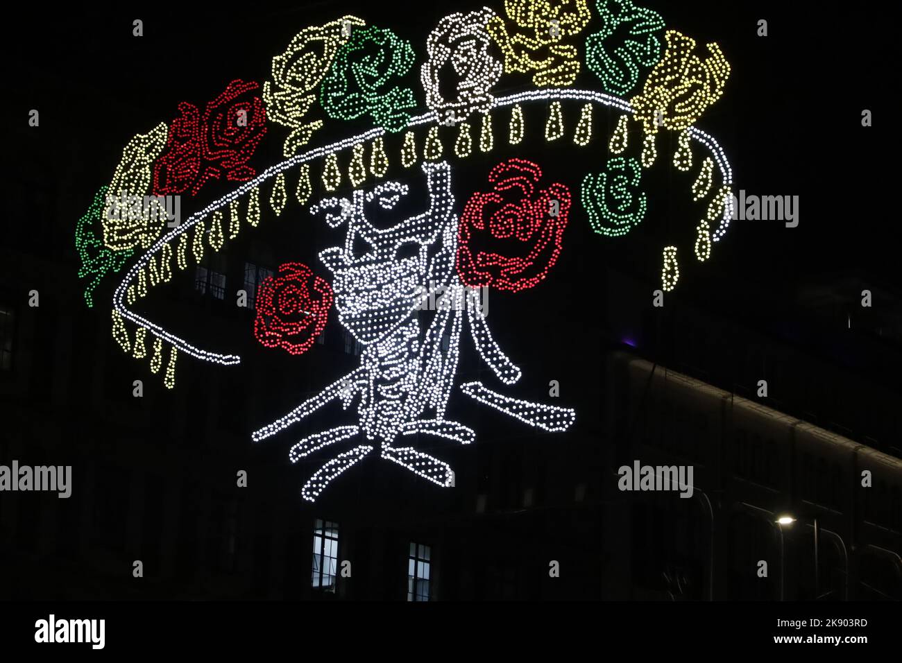 Ciudad de México, México. 24th de Oct de 2022. La iluminación de las