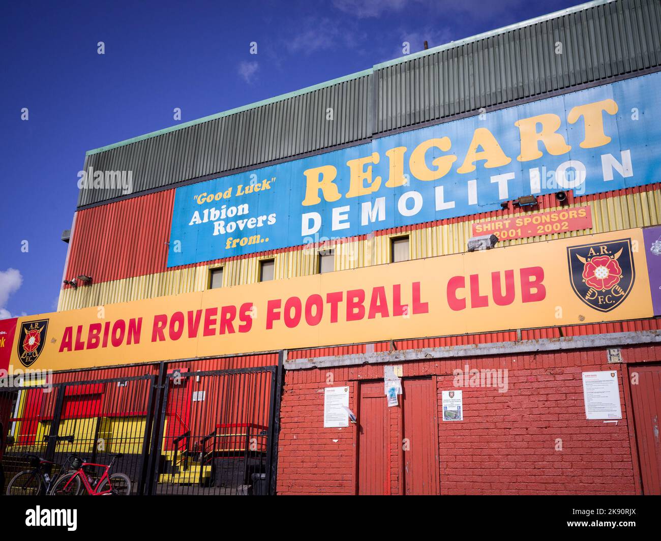 El Albion Rovers Football Club es un equipo de fútbol semiprofesional de Coatbridge, North Lanarkshire, Escocia. Foto de stock