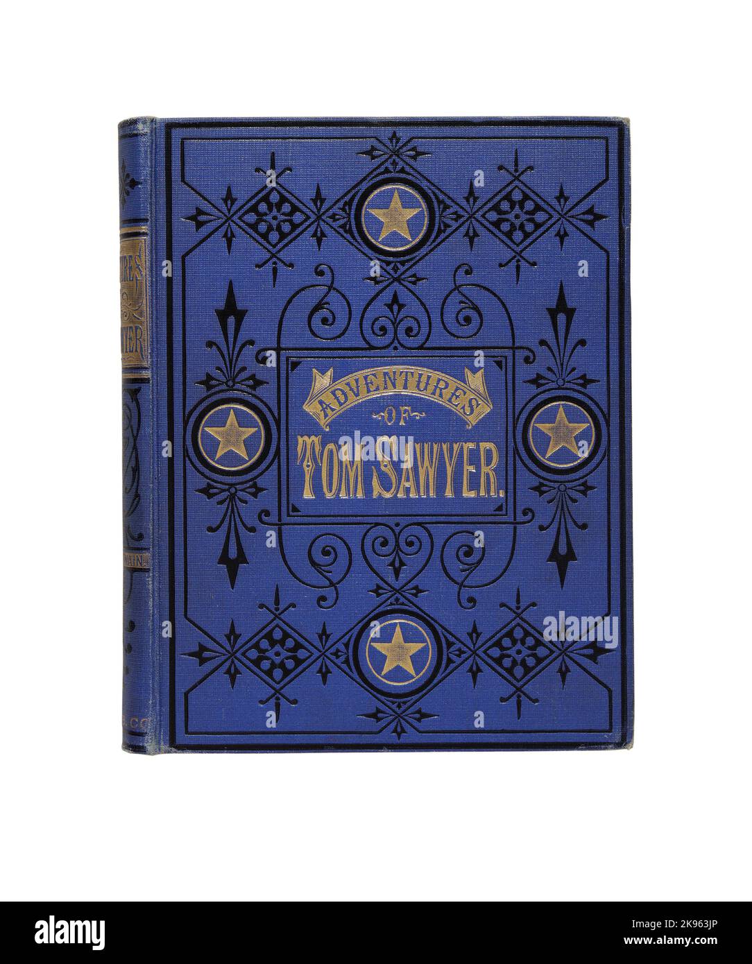 Libro Adventures of Tom Sawyer por Mark Twain 1876 Foto de stock