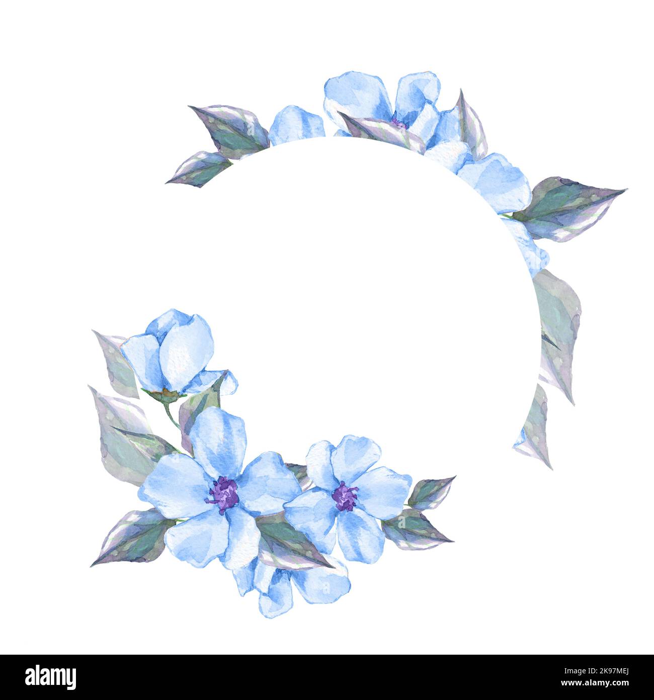Flores azules invitacion Imágenes recortadas de stock - Alamy