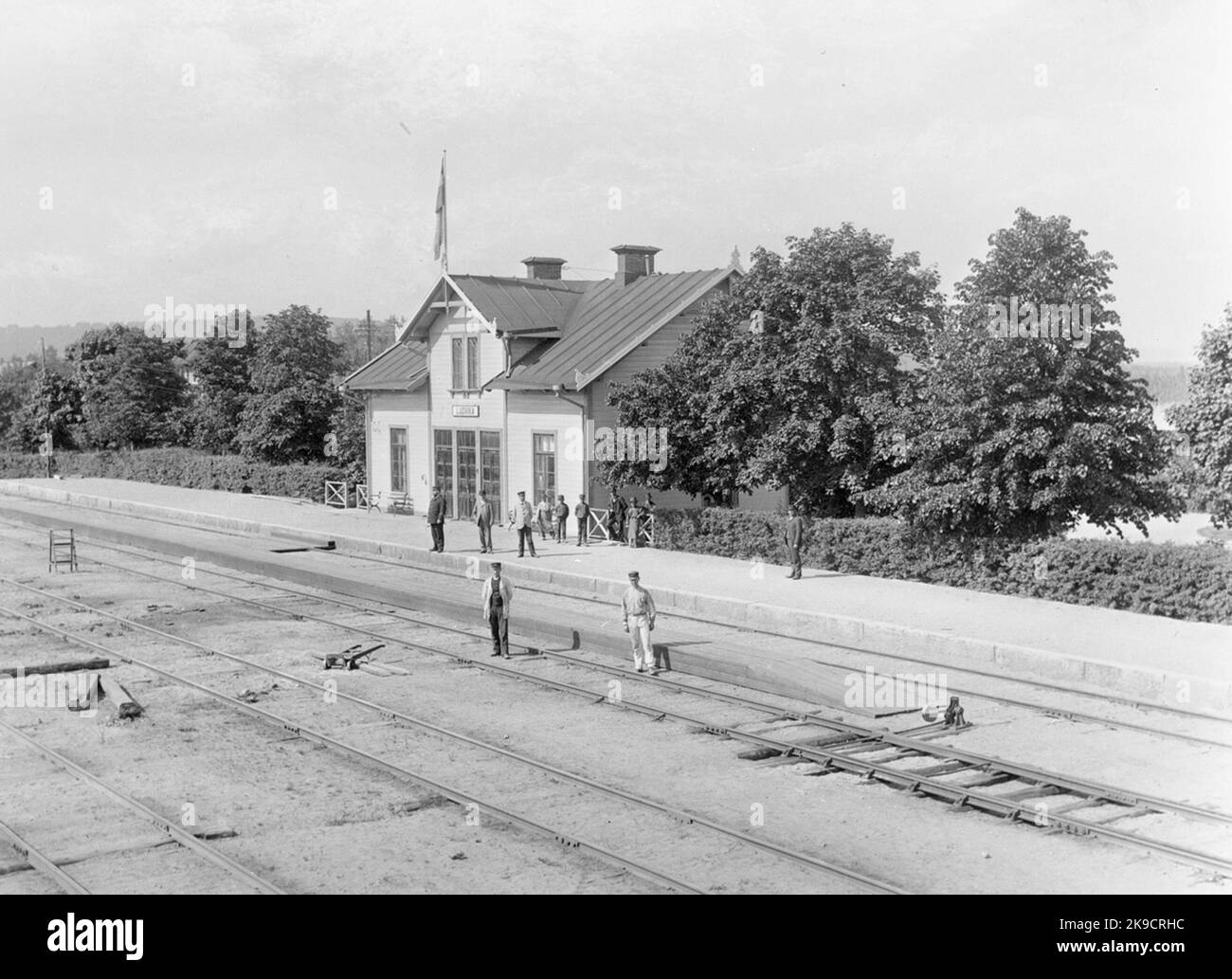 Frövi Ferrocarril Ludvika, Flj Stationshus. La casa de la estación