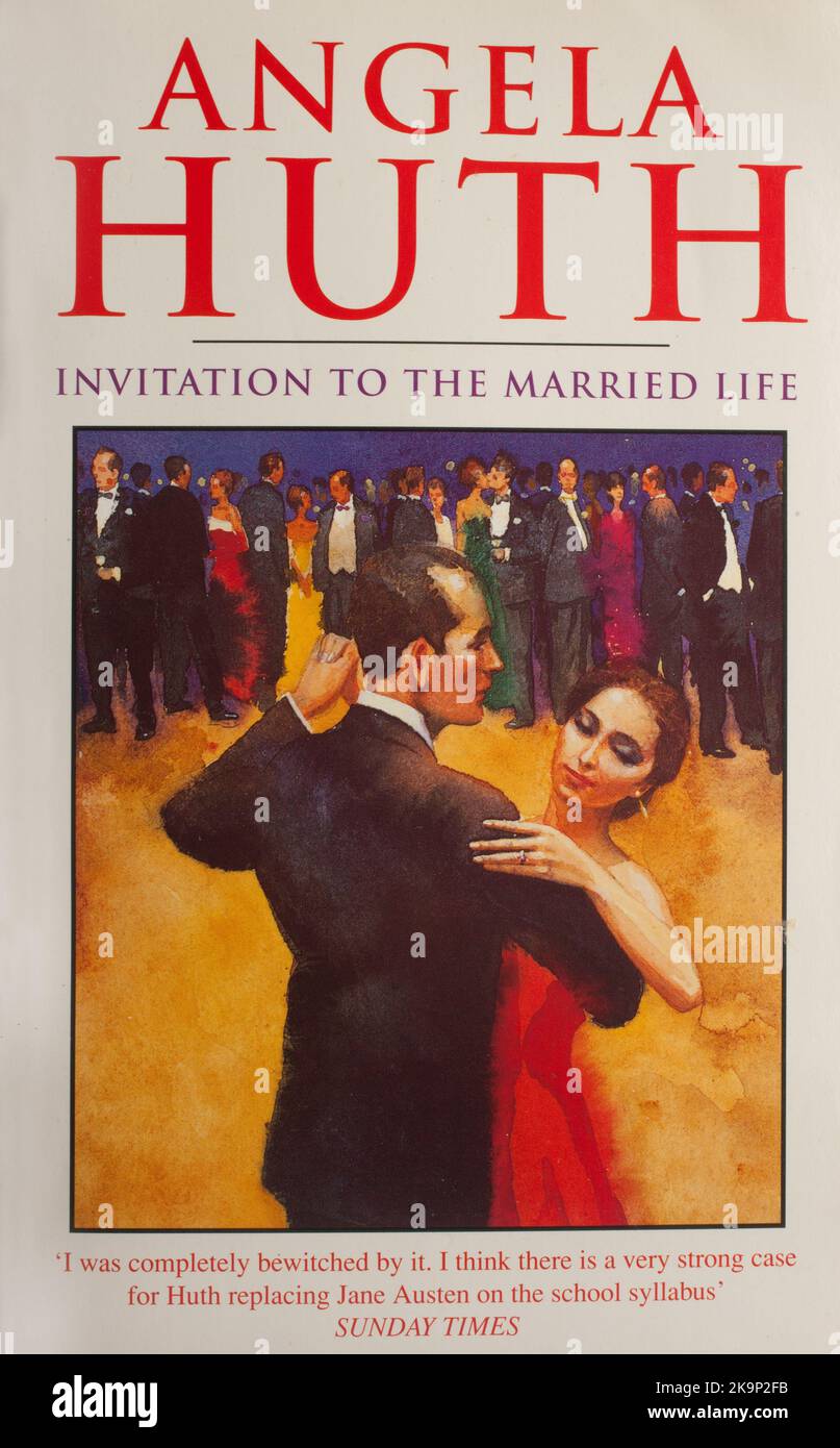 El libro, Invitación a la vida matrimonial por Angela Huth Foto de stock