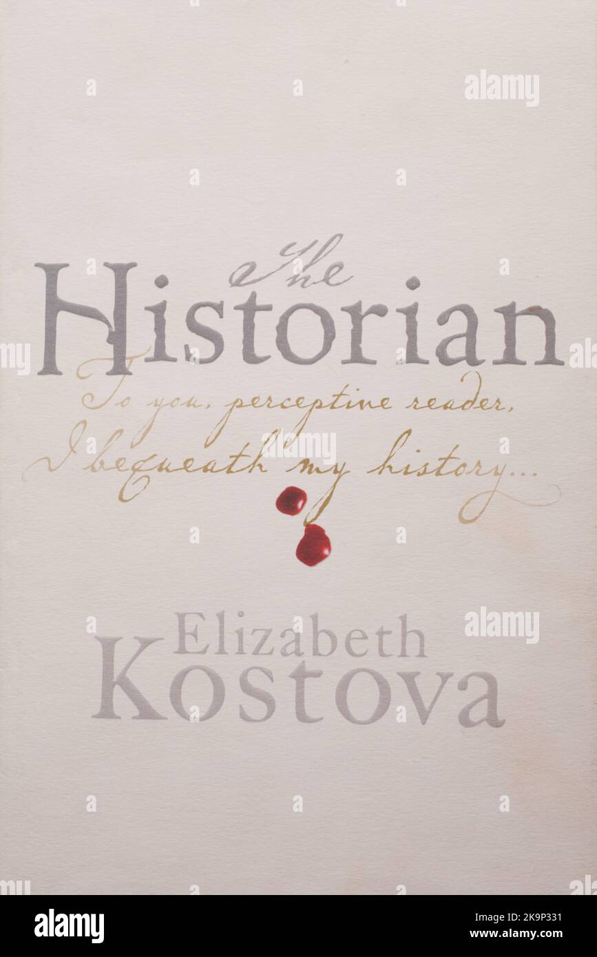 El libro, La historiadora de Elizabeth Kostova Foto de stock