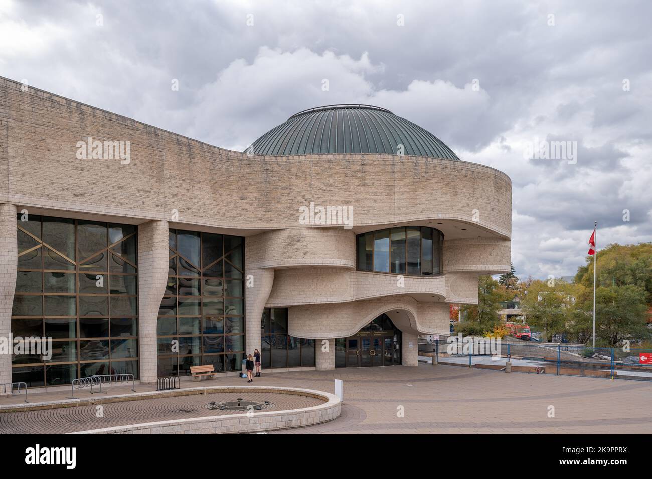 Gatineau, Quebec 19 de octubre de 2022 Fachada del Museo Canadiense