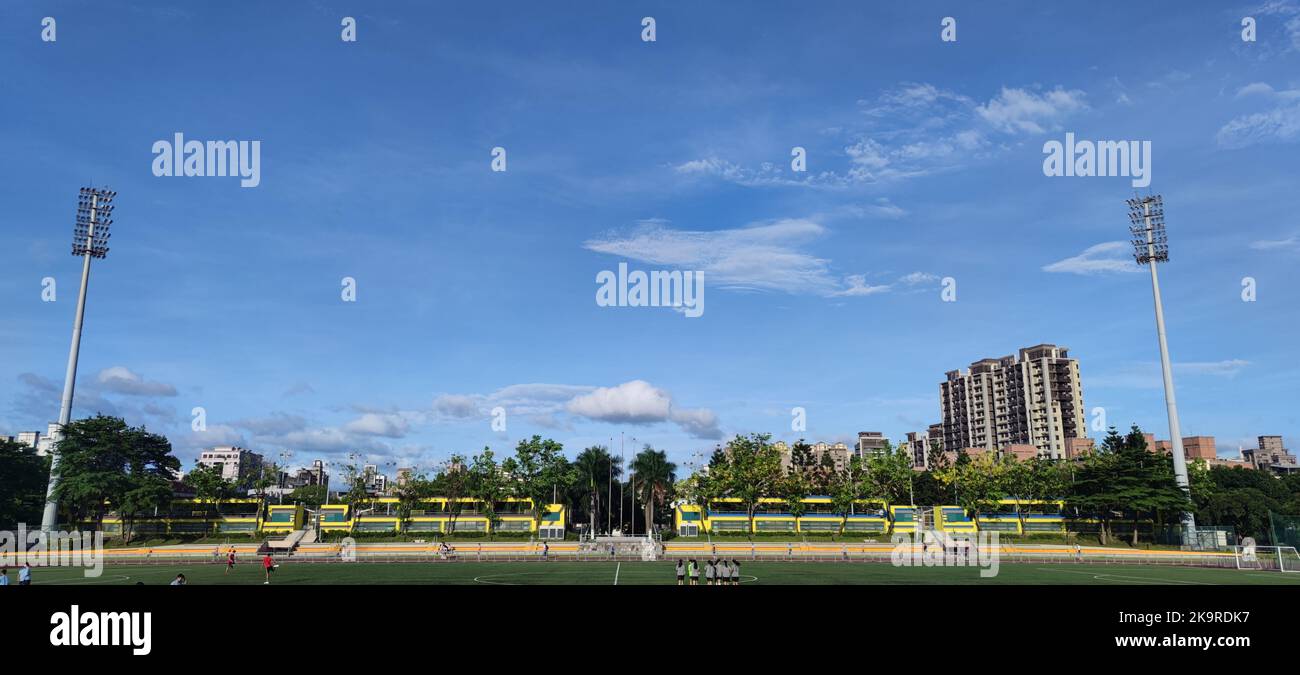 Parque Deportivo de Xinzhuang, Nueva Ciudad de Taipei - 29 de junio de 2022 : Parque Deportivo de Xinzhuang, Nueva Ciudad de Taipei, Taiwán Foto de stock