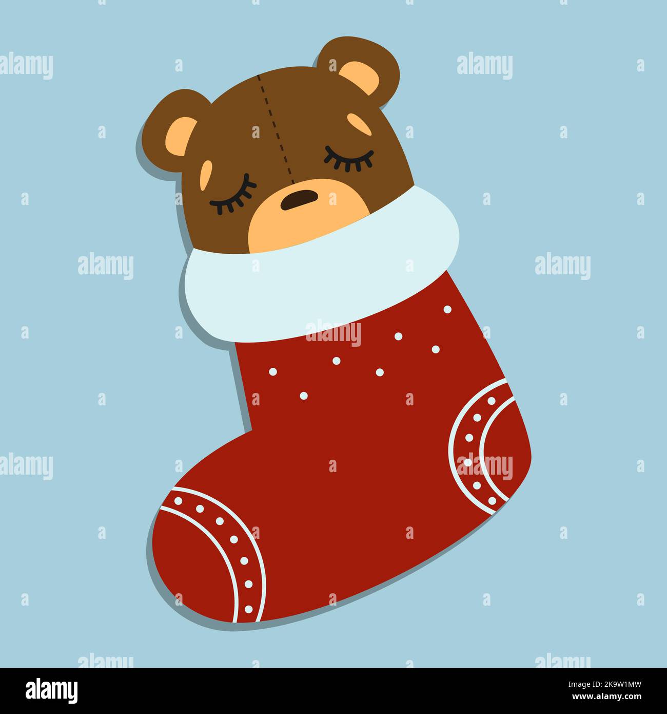 Osito de navidad de dibujos animados Imagen Vector de stock - Alamy Osito de navidad de dibujos animados Imagen Vector de stock - Alamy