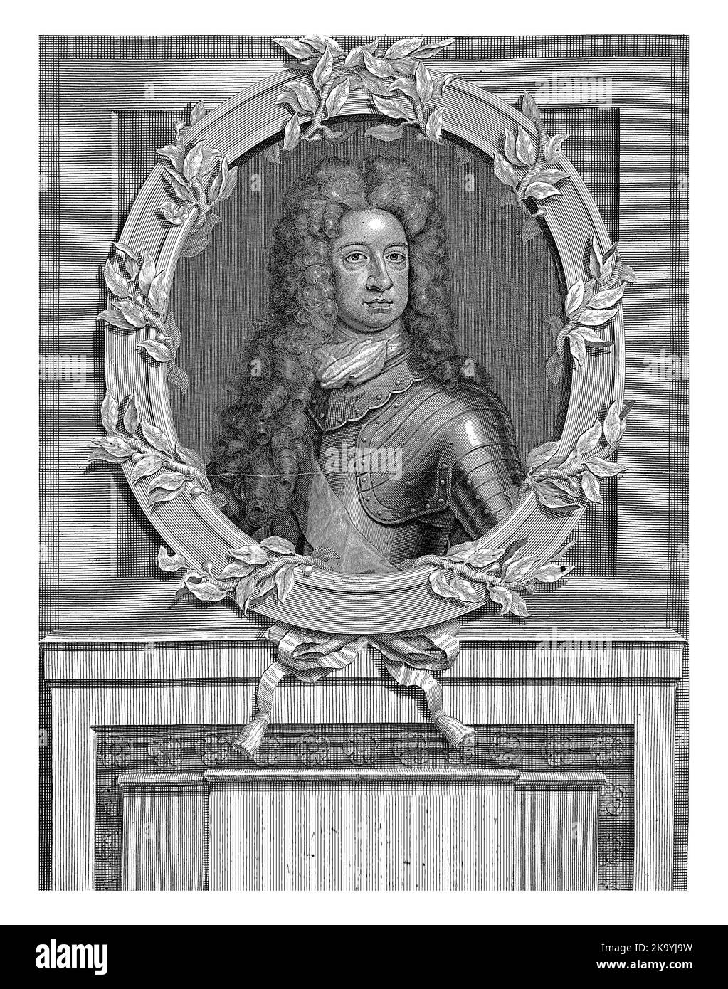 Retrato de Jorge I de Gran Bretaña, Felipe de Gracia, 1714 - 1732 Jorge I de Hanóver, rey de Gran Bretaña. Foto de stock