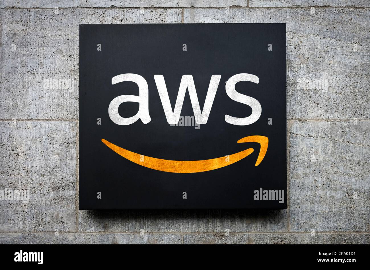 AWS - Amazon Web Services Foto de stock