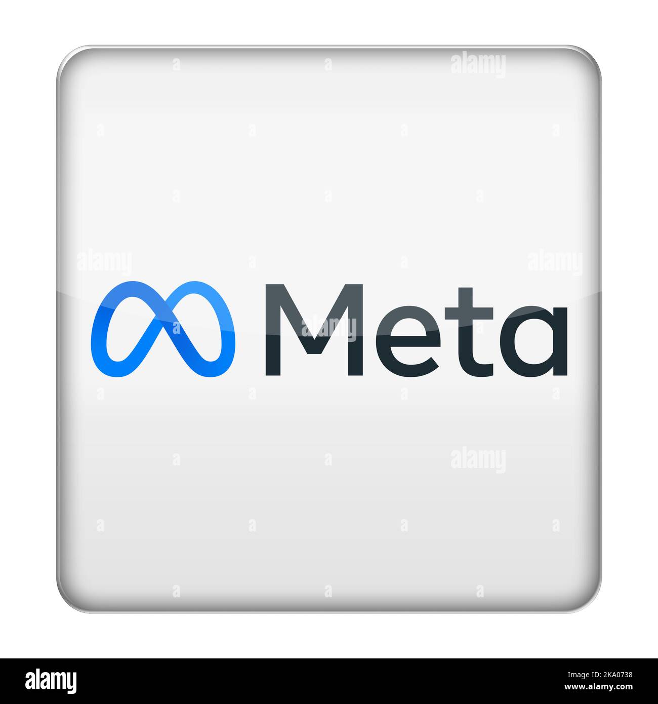 Logotipo de META PLATAFORMAS Foto de stock