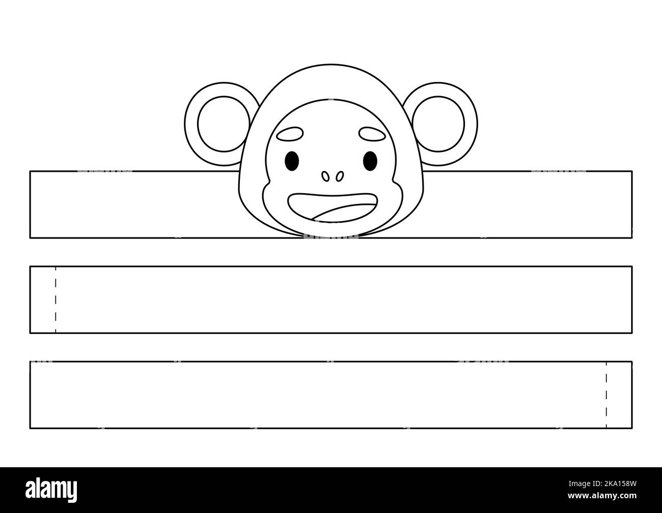 plantilla de mono bebe imprimible