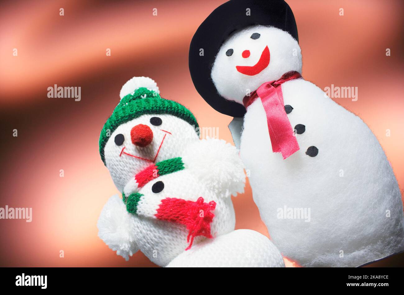 Figuras de muñeco de nieve de Navidad Fotografía de stock - Alamy