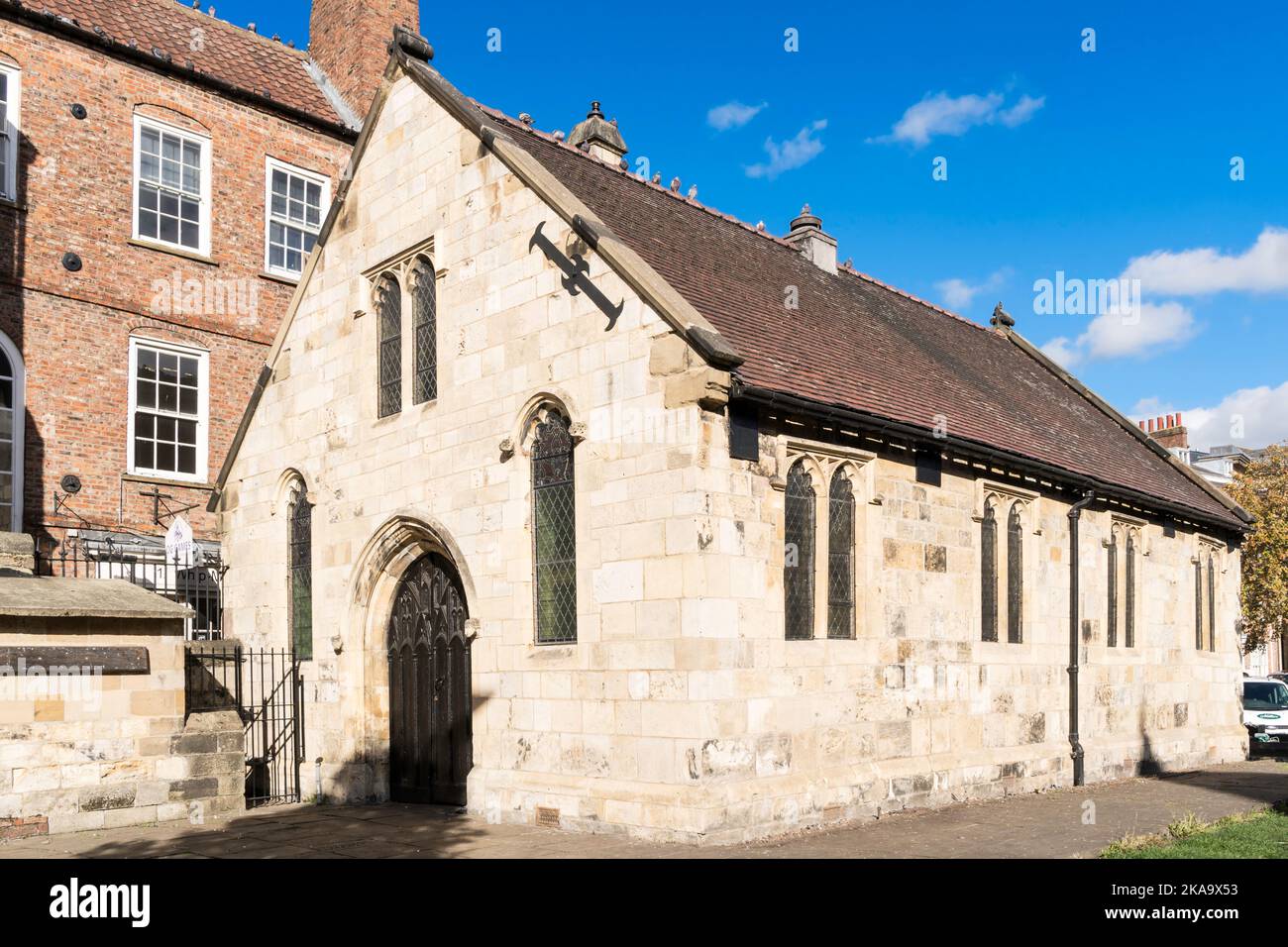 El edificio catalogado St Crux Hall en York, North Yorkshire, Inglaterra, Reino Unido Foto de stock