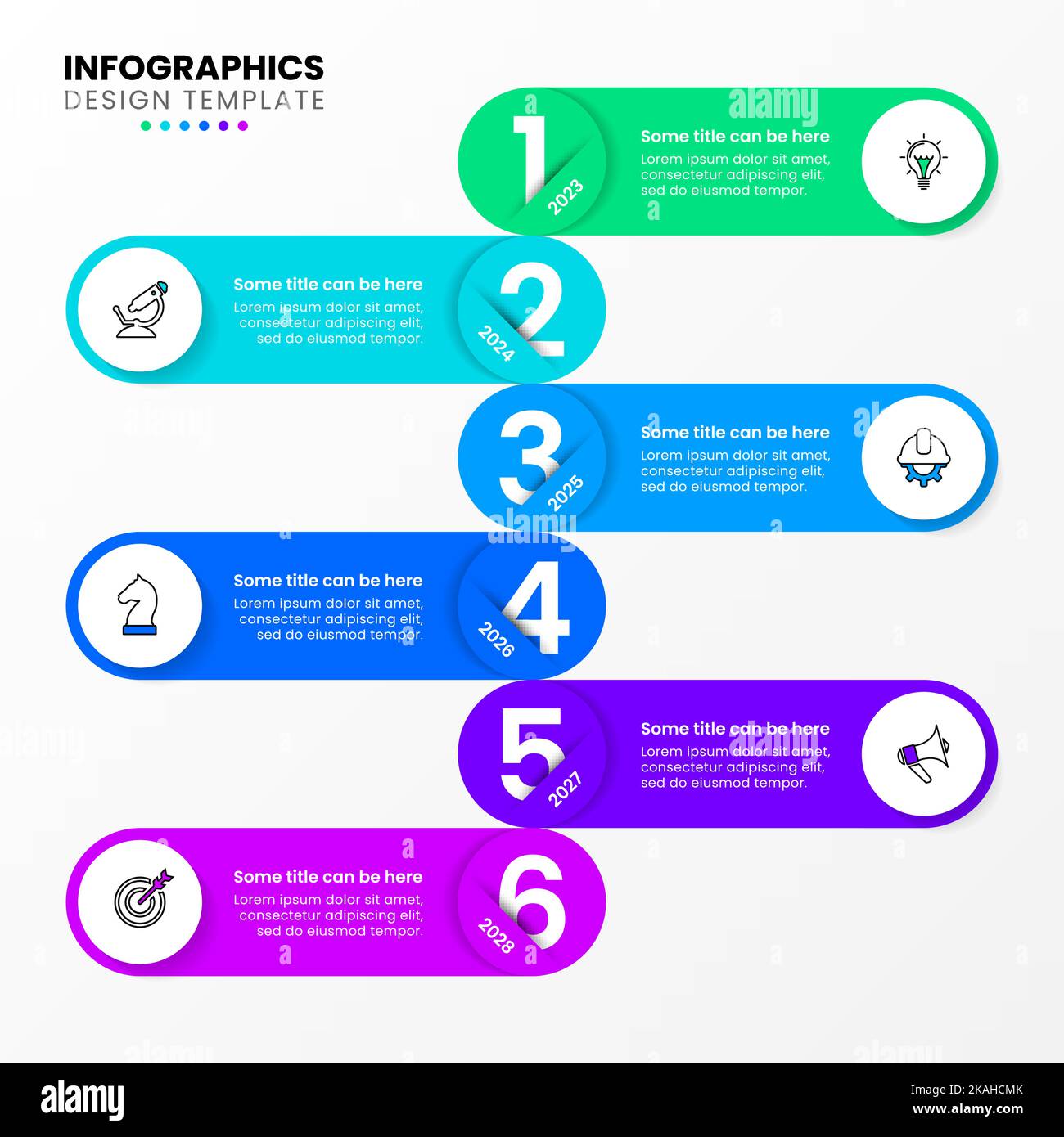 Plantilla Infográfica Con Iconos Y 6 Opciones O Pasos Escala De Tiempo Se Puede Utilizar Para