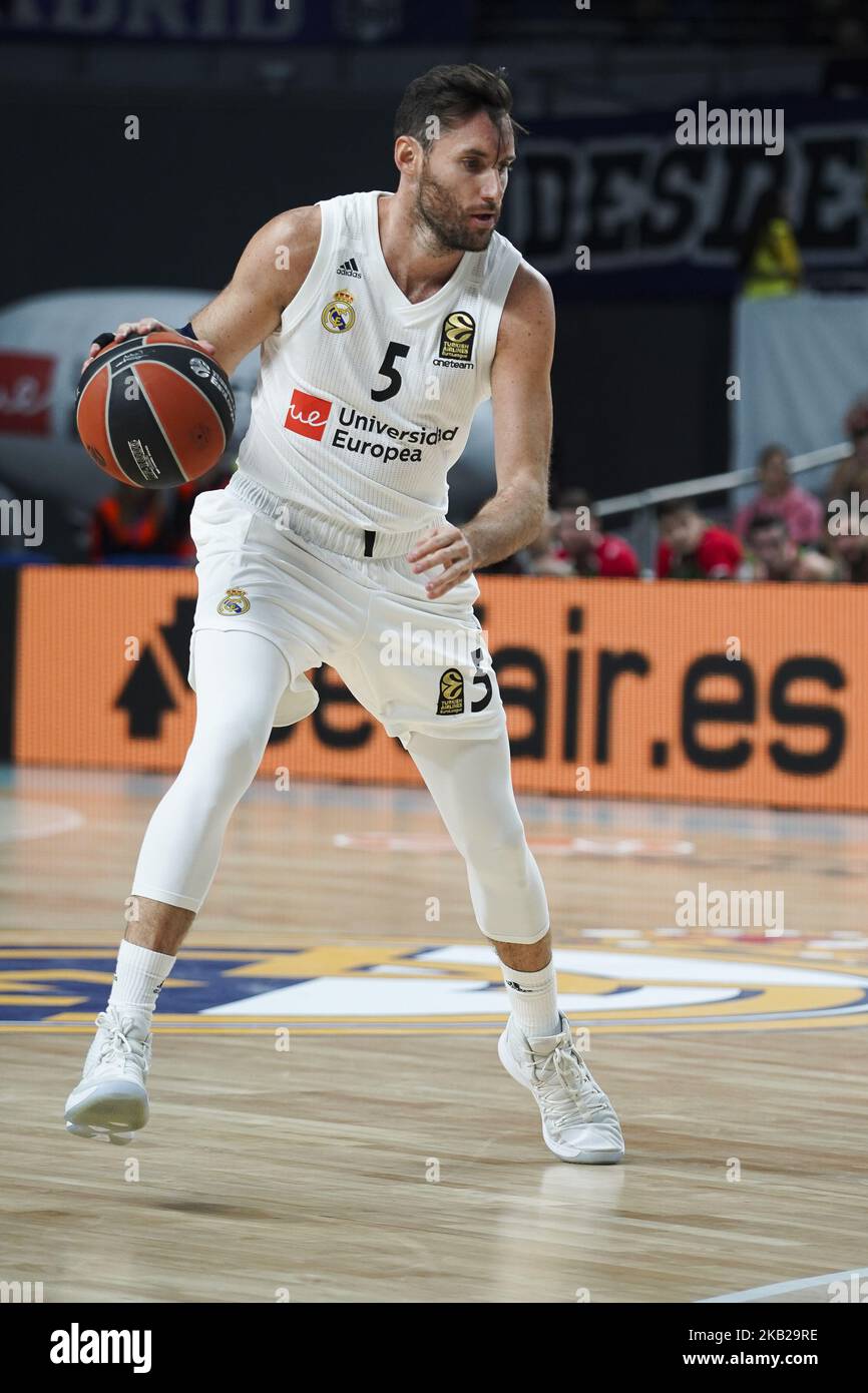 RODOLFO FERNANDEZ del Real Madrid durante el partido de la Ronda 3 de la Euroliga  2018/2019 de Turkish Airlines entre el Real Madrid y el Kirolbet Baskonia  Vitoria Gasteiz en el Wizink