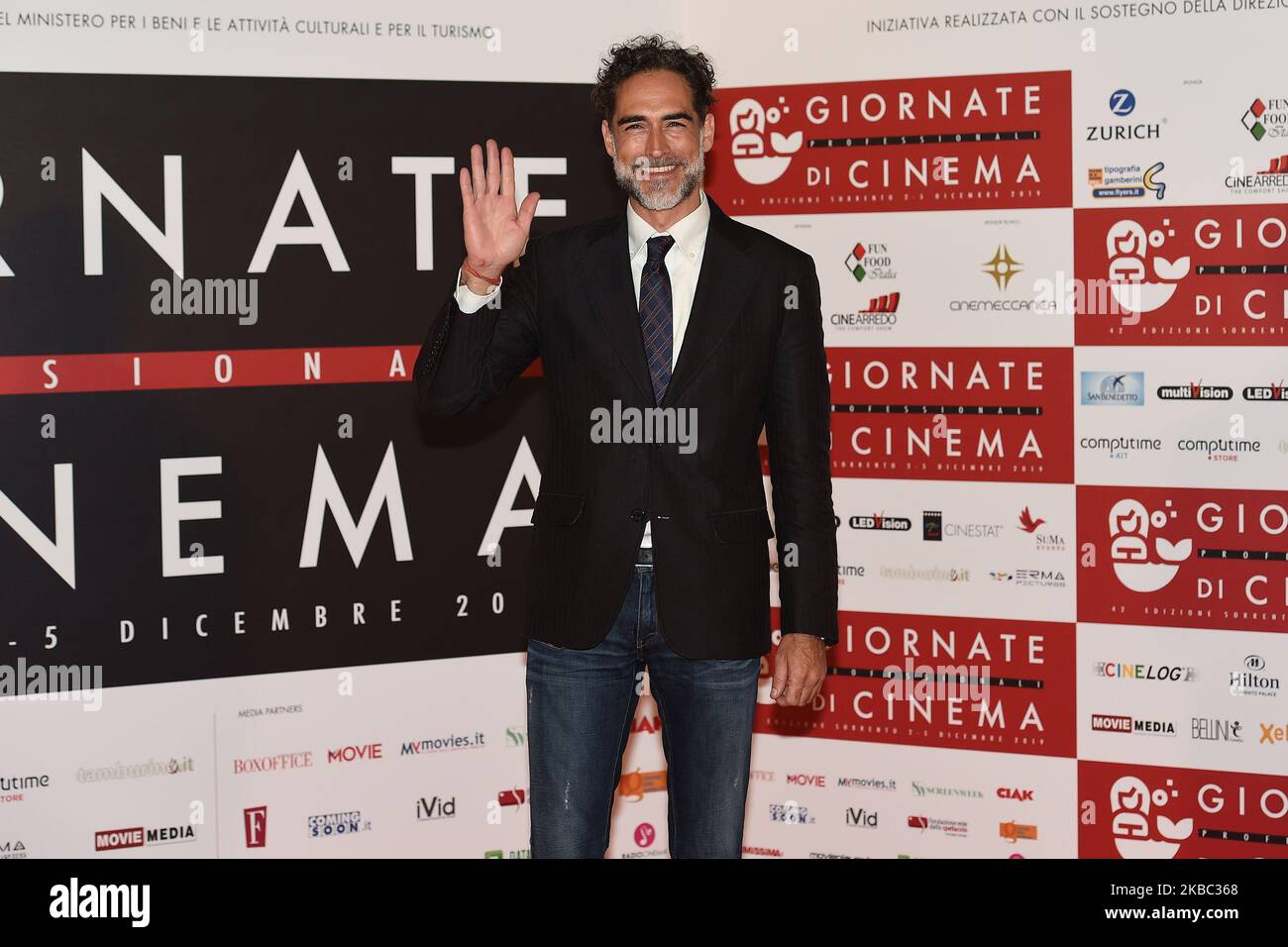 Sergio Muniz asiste a una fotollamada durante el 41th Giornate Professionali del Cinema Sorrento Italia el 2 de diciembre de 2019. (Foto de Franco Romano/NurPhoto) Foto de stock