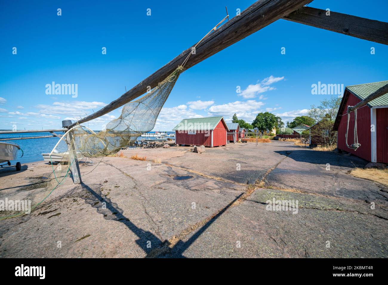 En la isla de Tammio, Hamina, Finlandia Foto de stock