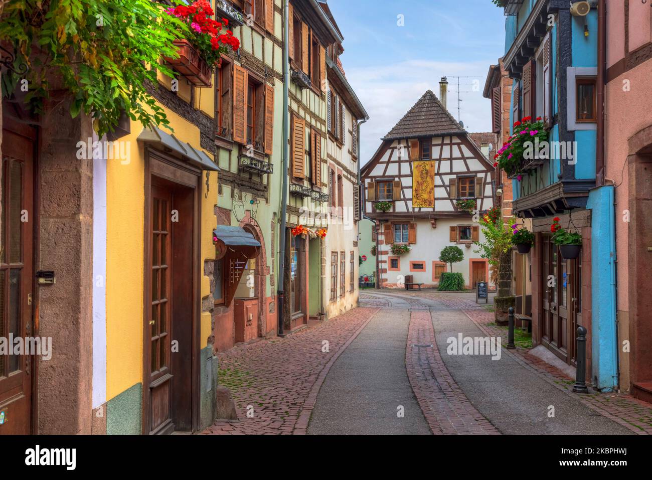 Ribeauville, Alsacia, Alto Rin, Grand Est, Francia Foto de stock