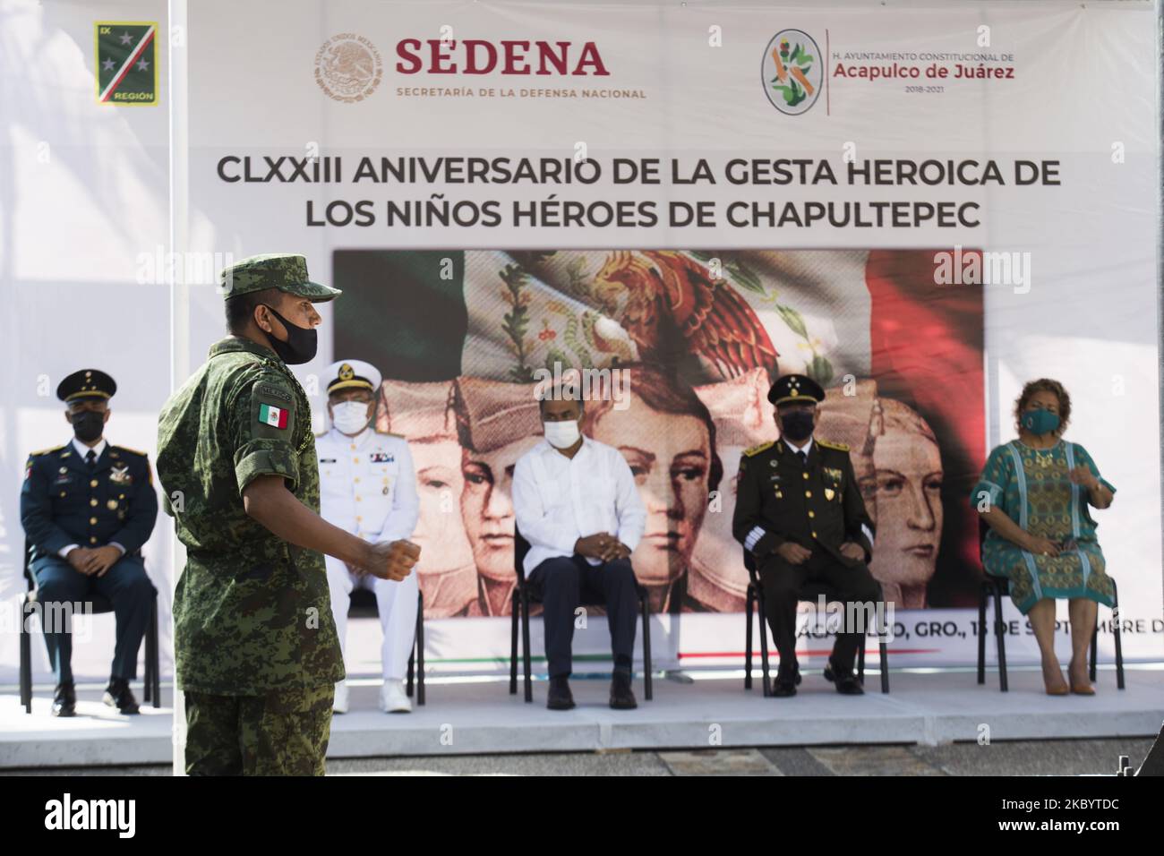 El gobernador de Guerrero Héctor Astudillo Flores, Alcalde de Acapulco Adela Roman Ocampo, miembros del 27 batallón del ejército mexicano y otras autoridades, conmemoró el 173 aniversario de la histórica batalla de El gobernador de Guerrero Héctor Astudillo Flores, Alcalde de Acapulco Adela Roman Ocampo, miembros del 27 batallón del ejército mexicano y otras autoridades, conmemoró el 173 aniversario de la histórica batalla de