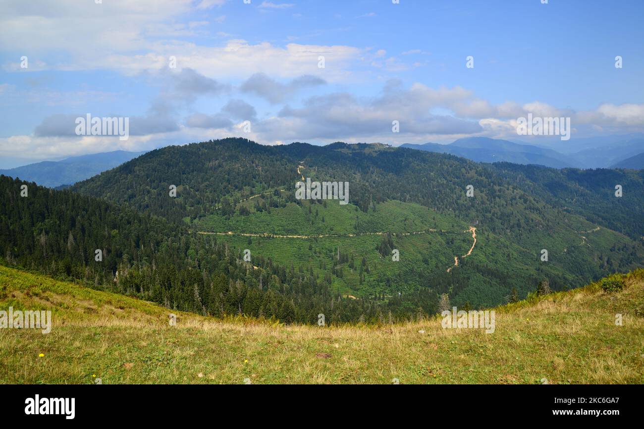 La meseta de Gito, situada en Rize, Turquía, es una de las mesetas más
