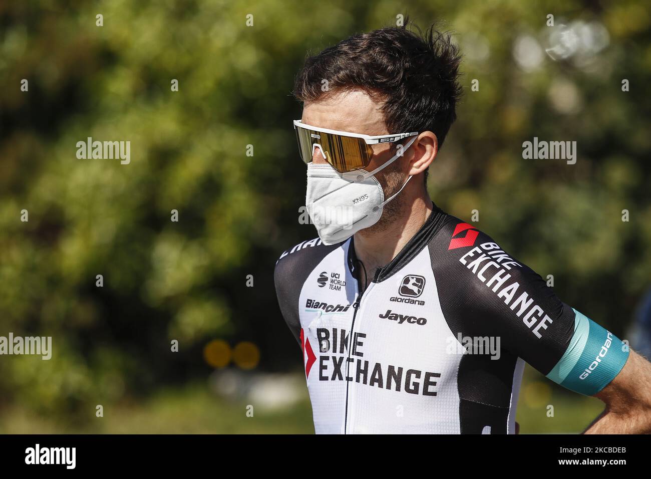 111 Simon Yates de Francia de Team Bike Exchange retrato, durante la