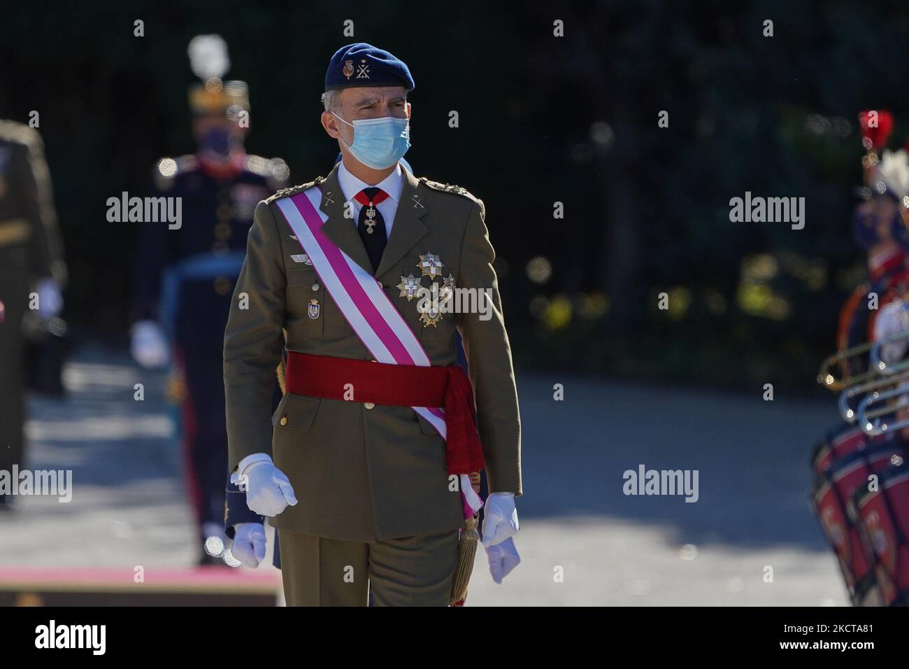 El Rey Felipe VI de España asiste a la toma de juramento de los nuevos  guardias reales, en el Cuartel 'El Rey' de la Guardia Real, en El Pardo, el  5 de