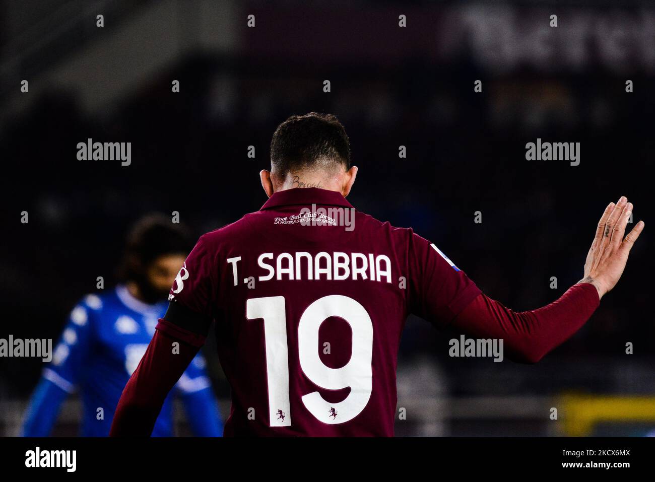 Antonio Sanabria del Torino FC Desilusión durante el partido A entre el Torino FC y el Empoli FC en el Stadio Olimpico Grande Italia, el 2 de diciembre de 2021 (