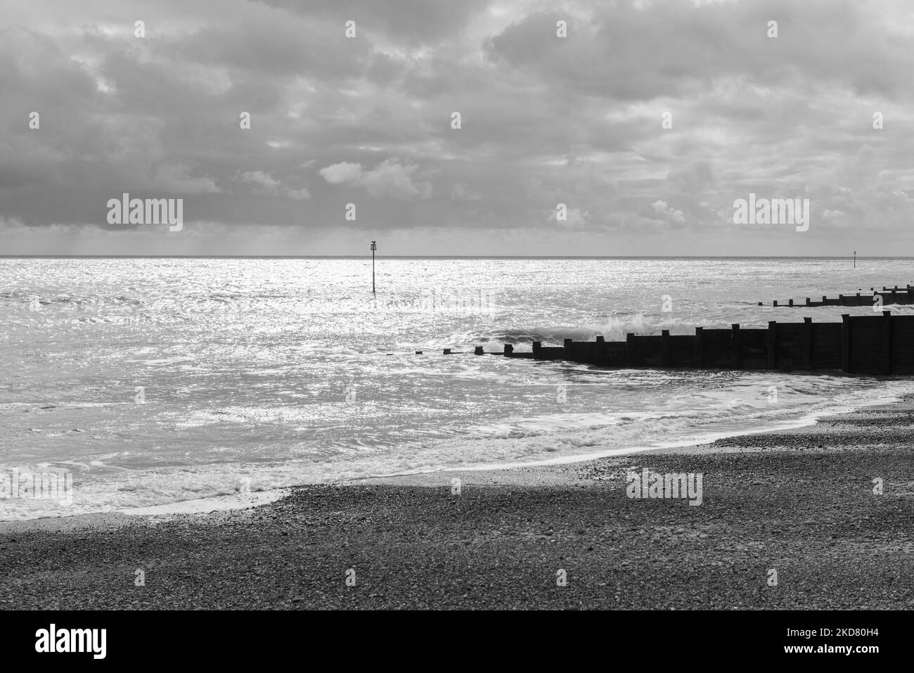 Playa de Eastbourne Foto de stock