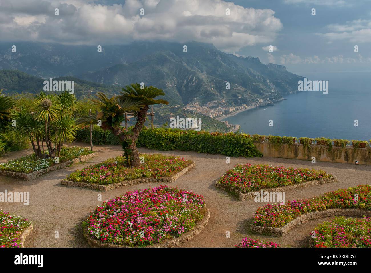 Villa Rufolo en Ravello, Italia Foto de stock