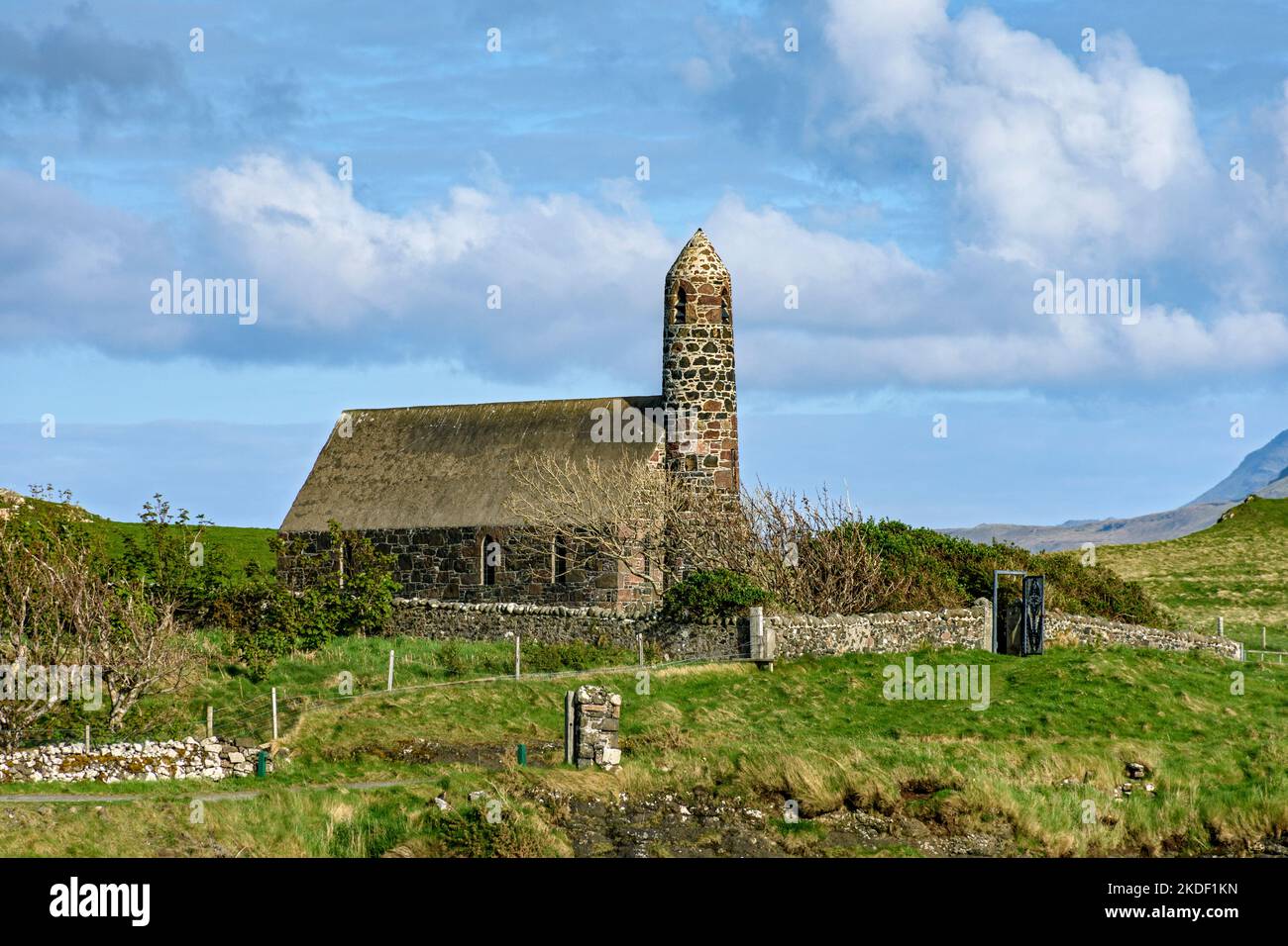 La Iglesia Canna Rhu, Isla de Canna, Escocia, Reino Unido Foto de stock