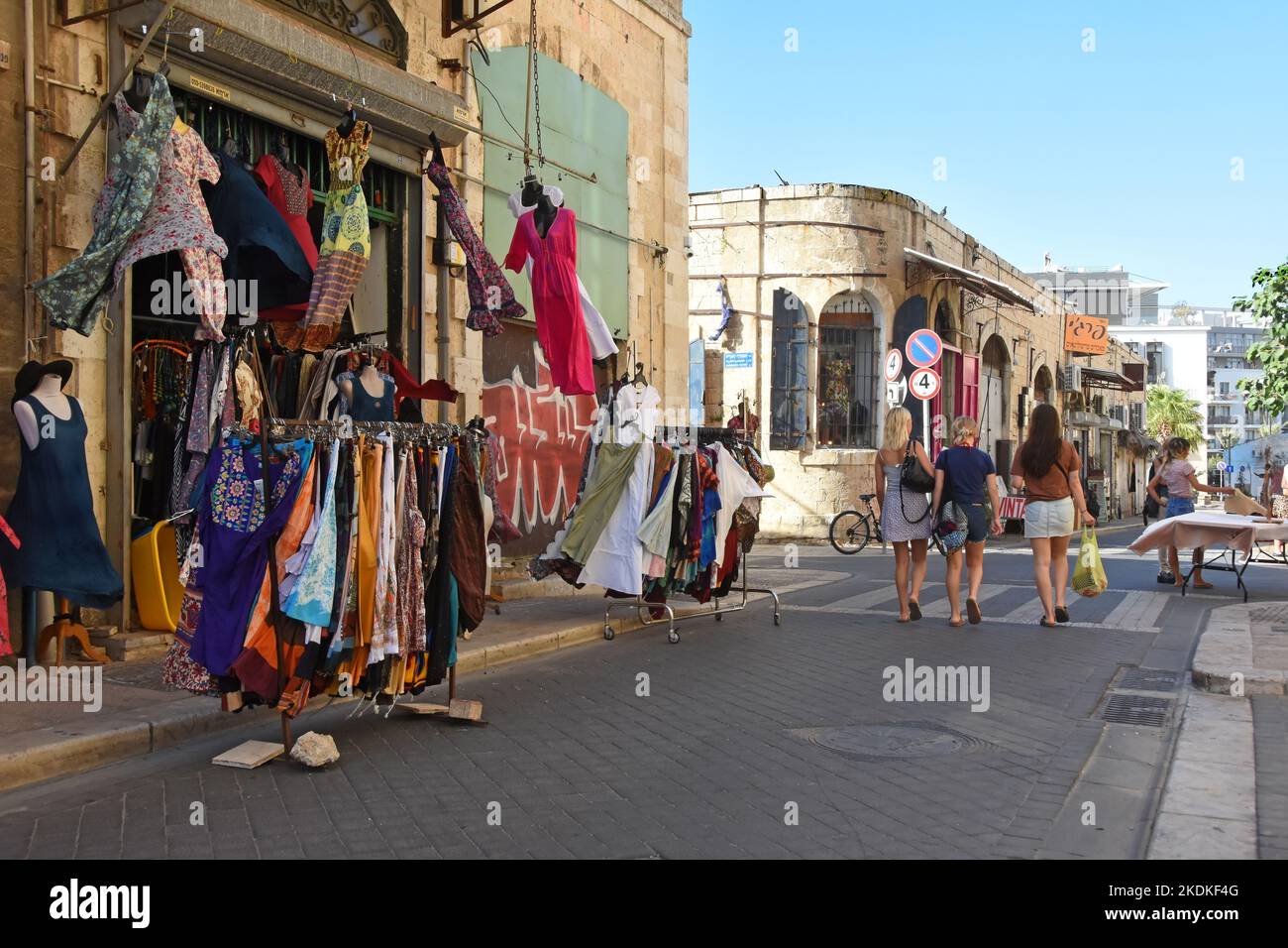 La vida de la ciudad de Jaffa (Yaffo). Israel Foto de stock