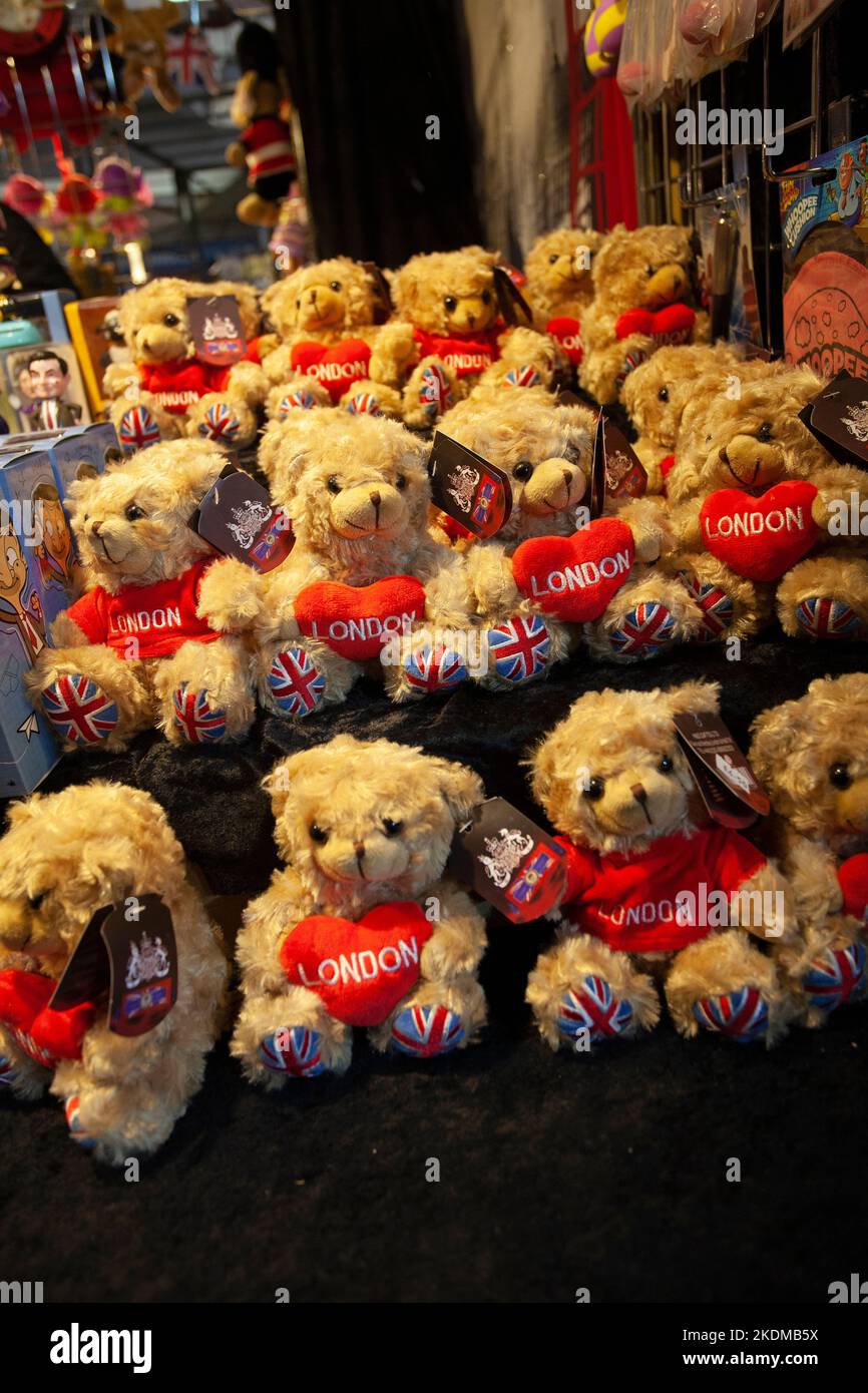 Recuerdos de teddybear de Londres Foto de stock