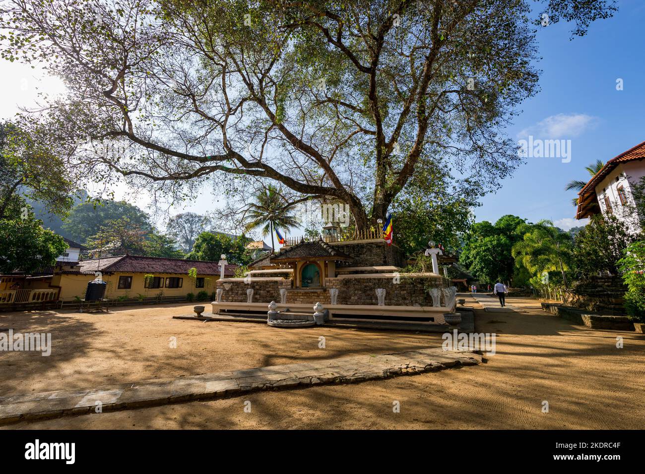 Templo de la Reliquia del Diente, famoso templo que alberga la reliquia del diente de Buda, Patrimonio de la Humanidad de la UNESCO, Kandy, Sri Lanka, Asia. Foto de stock