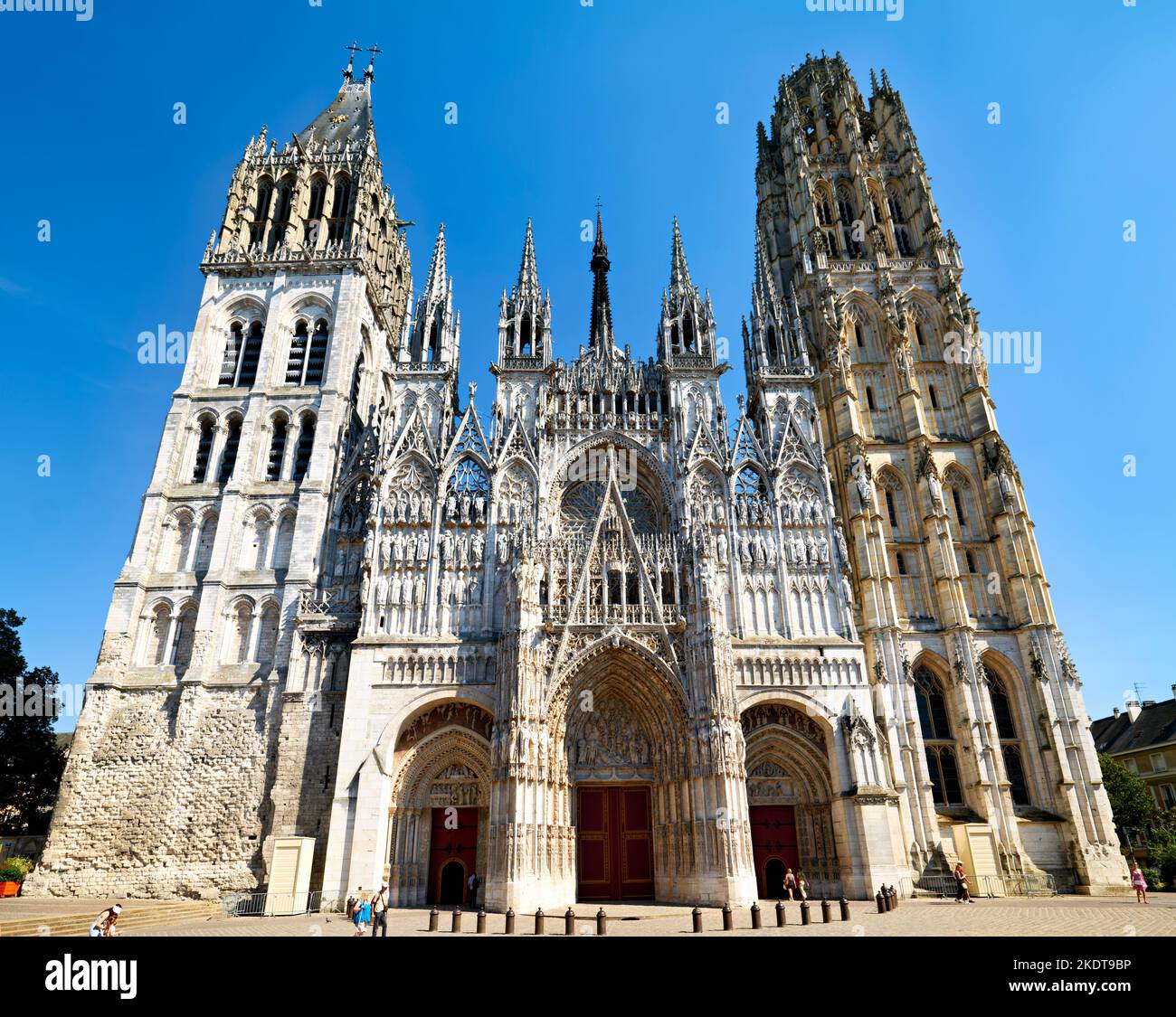 Rouen Normandía Francia. Catedral de Notre Dame Foto de stock