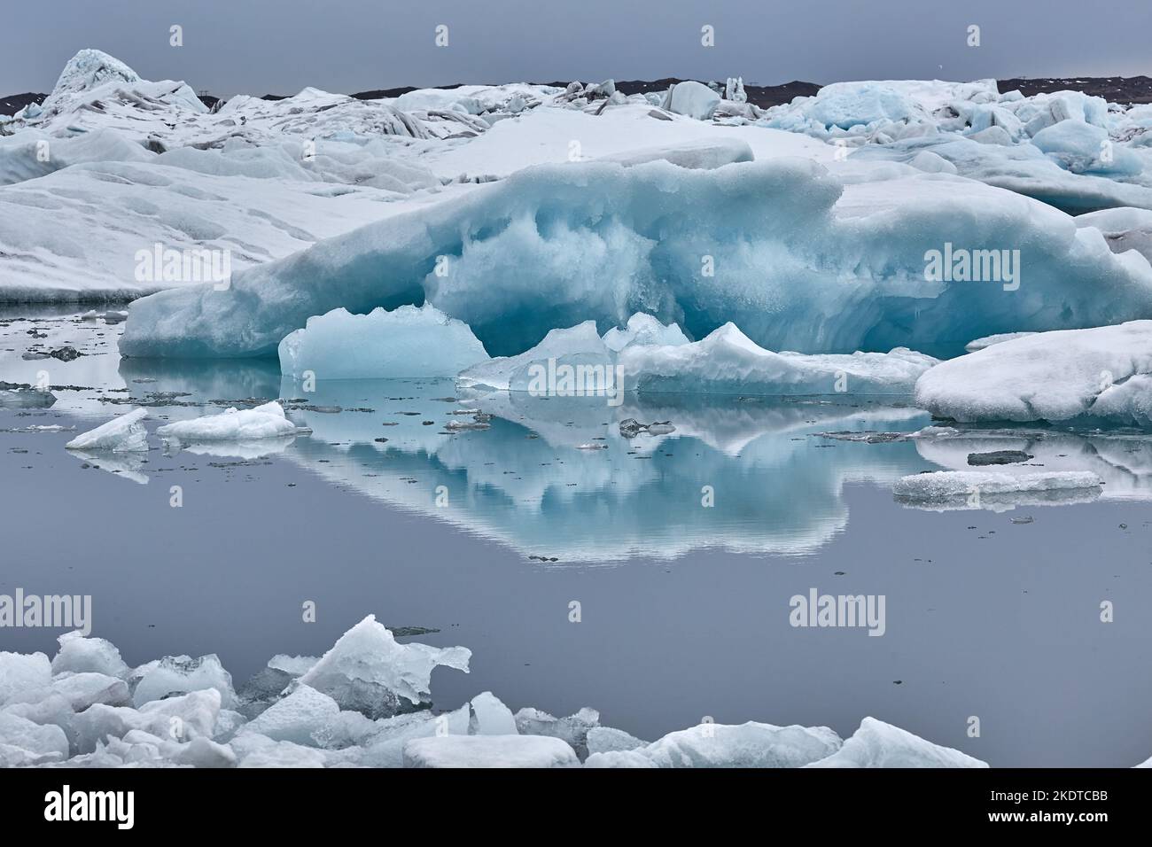 Bloque de hielo glaciar Foto de stock