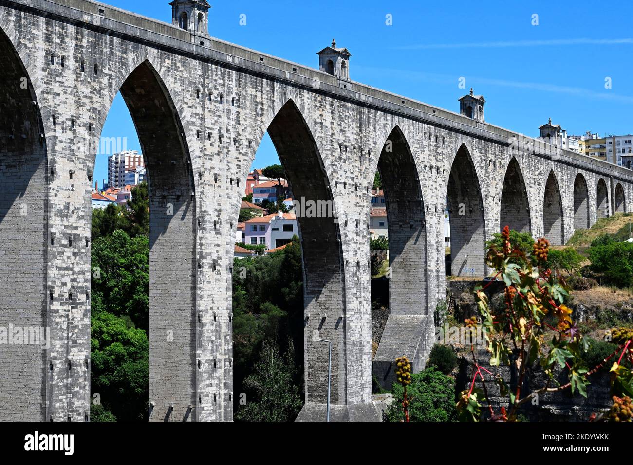 Siglo 18th histórico Acueducto de las Aguas Libres o Acueducto Águas