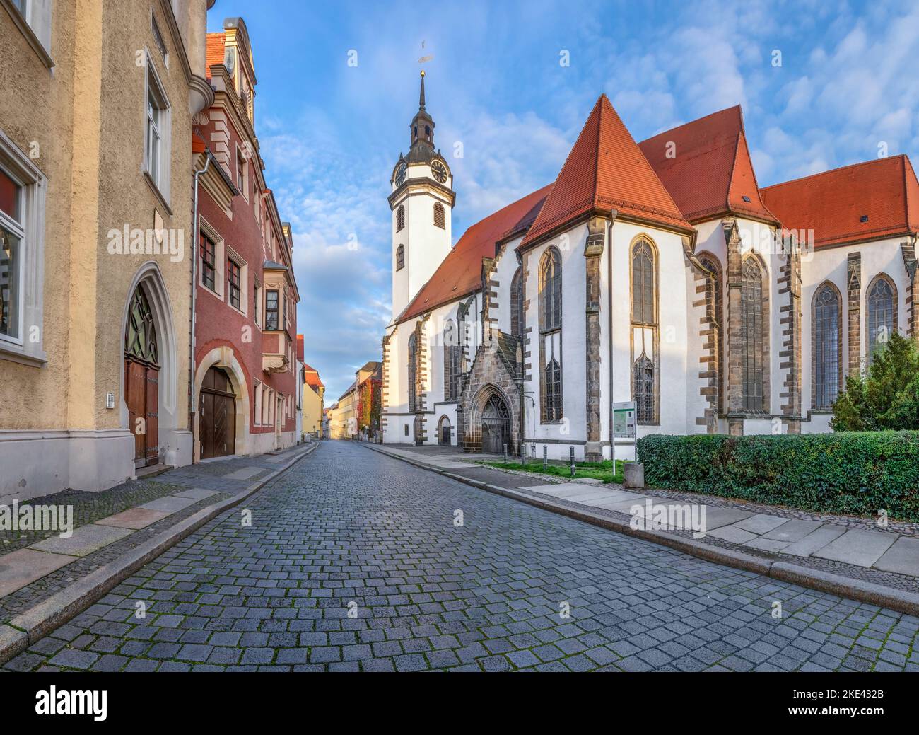 Torgau, Alemania. Vista de la iglesia de San Marien (Marienkirche) Foto de stock