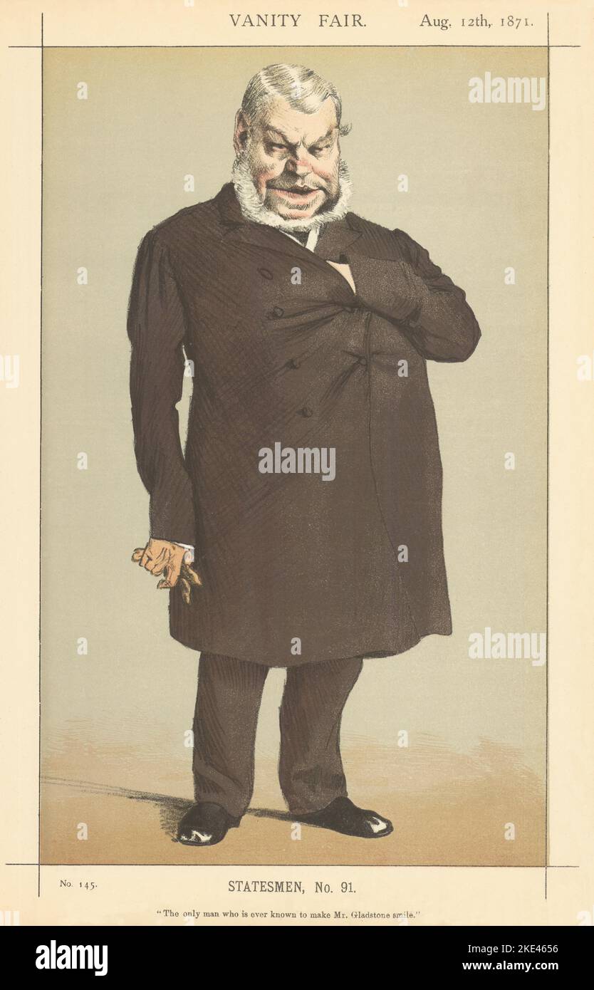 VANIDAD JUSTA ESPÍA DE DIBUJOS ANIMADOS John Locke 'El único hombre que es conocido por…' 1871 Foto de stock