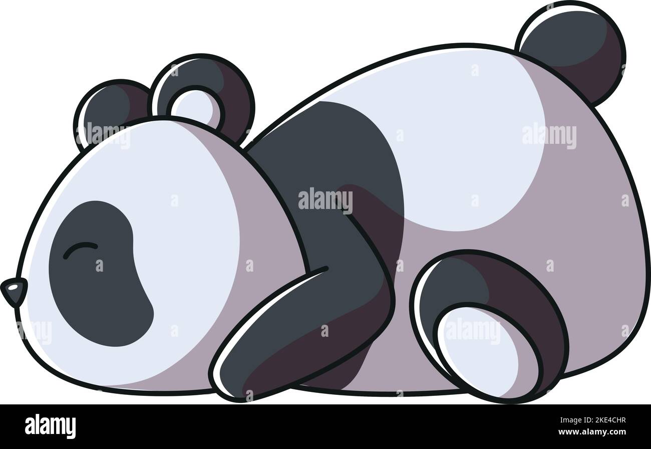 Un lindo panda de dibujos animados durmiendo aislado sobre fondo blanco Imagen Vector de stock - Alamy Un lindo panda de dibujos animados durmiendo aislado sobre fondo blanco Imagen Vector de stock - Alamy