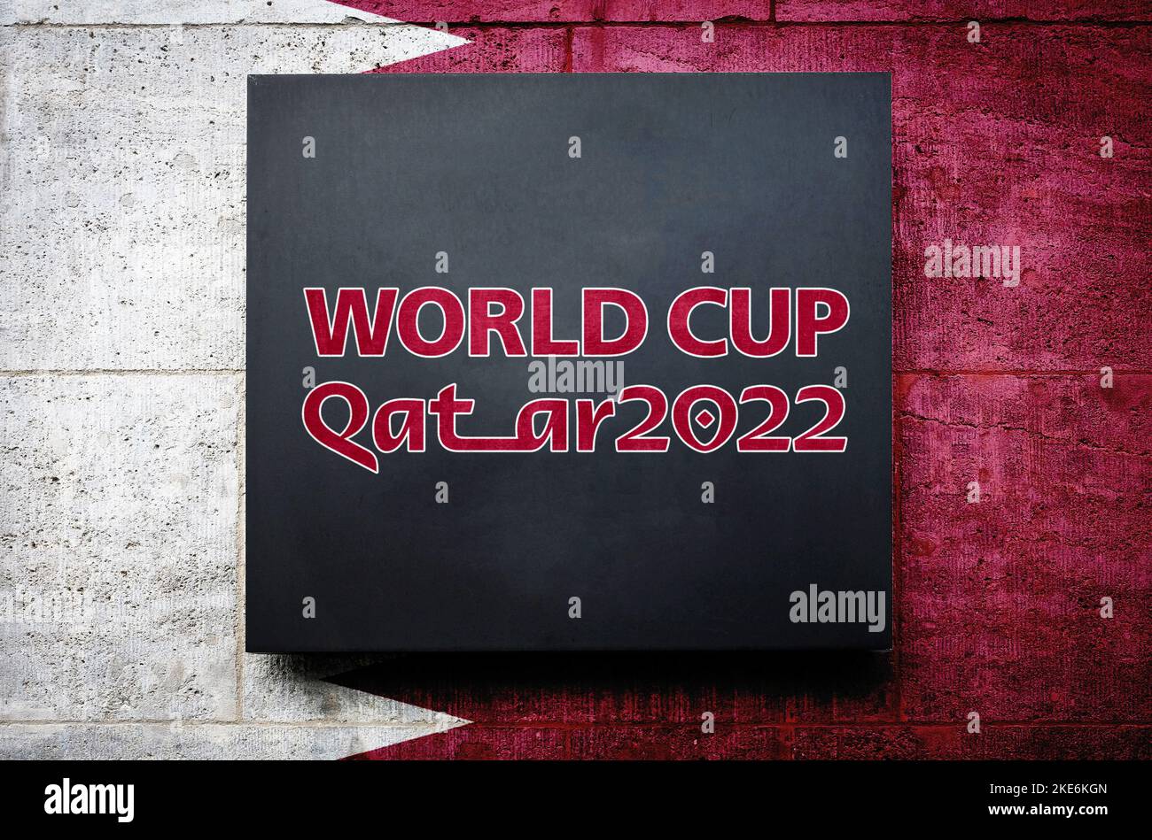 Mundial de Fútbol en Qatar 2022 Foto de stock