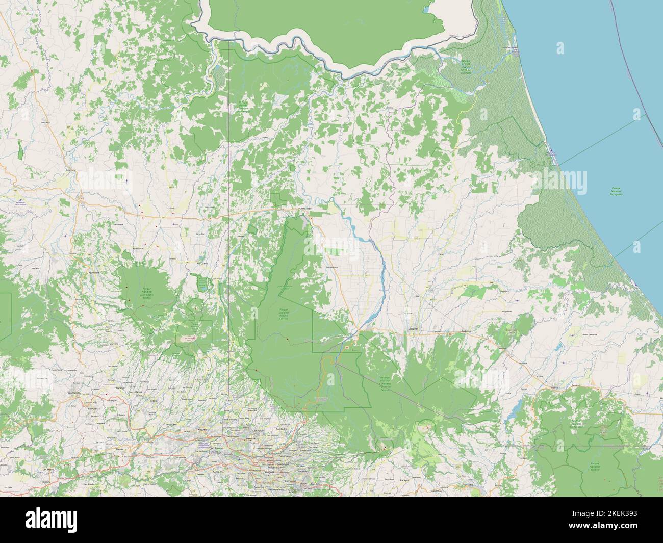 Mapa de heredia province costa rica fotografías e imágenes de alta