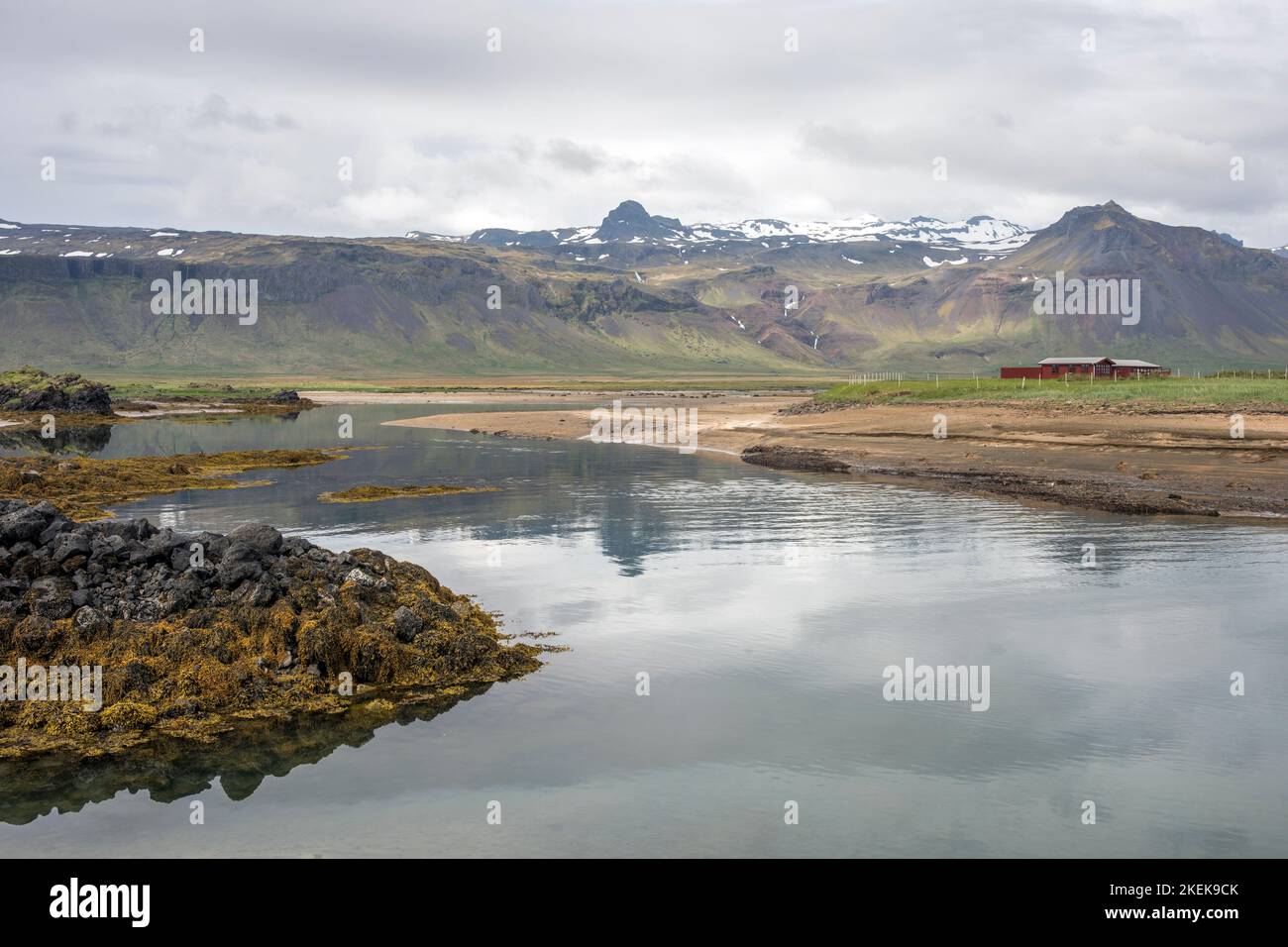 Budir; Snaefellsness; Islandia Foto de stock