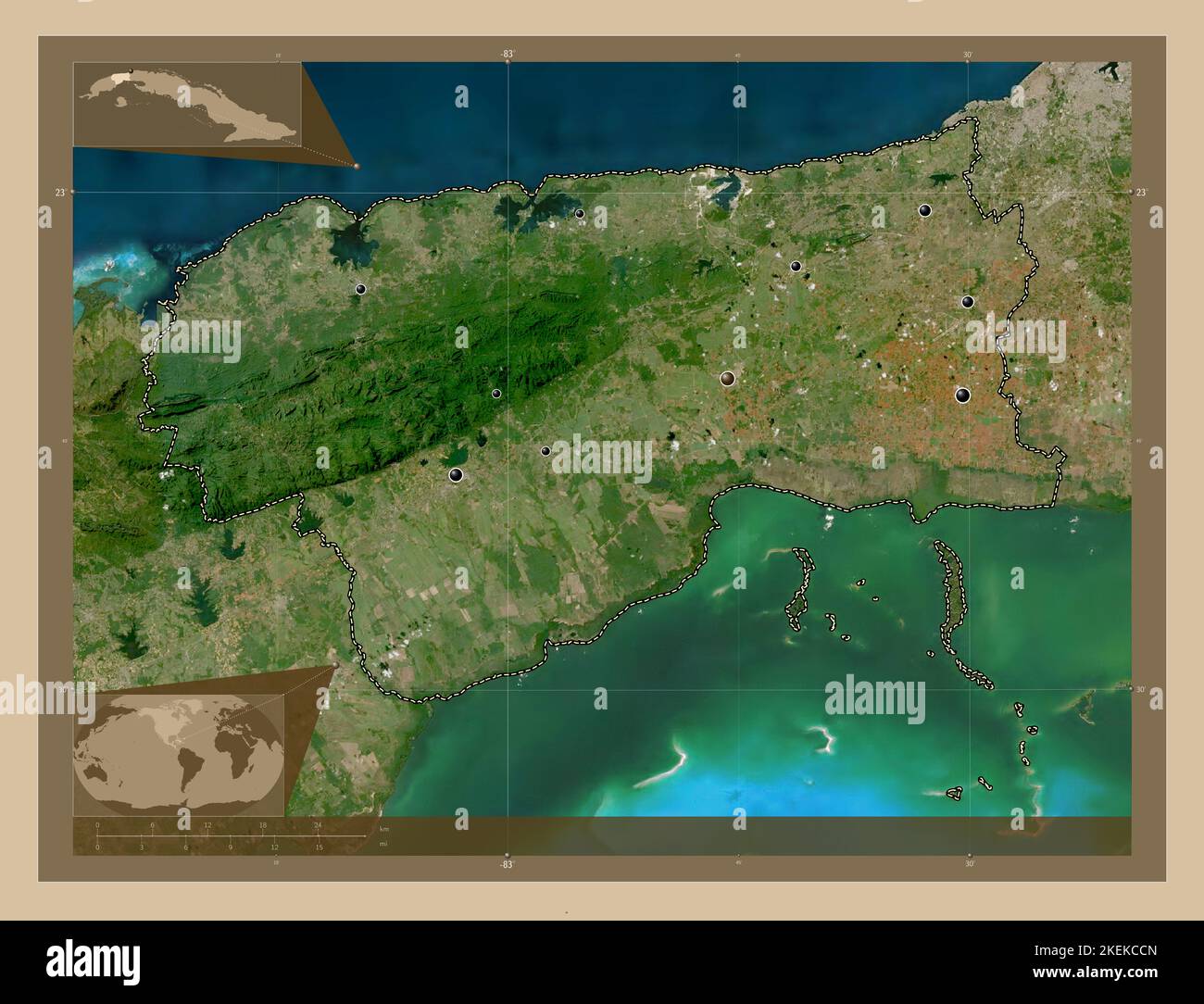 Artemisa Provincia De Cuba Mapa Satelital De Baja Resoluci n