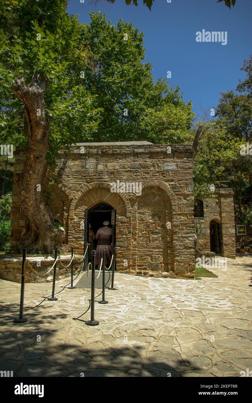 Entrada de la casa de la Virgen María en Éfeso Fotografía de stock Alamy