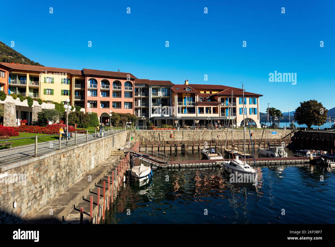 Hapimag Resort Cannero, Cannero Riviera, Lago Maggiore, Verban-Cusio-Ossola, Piamonte, Italia Foto de stock