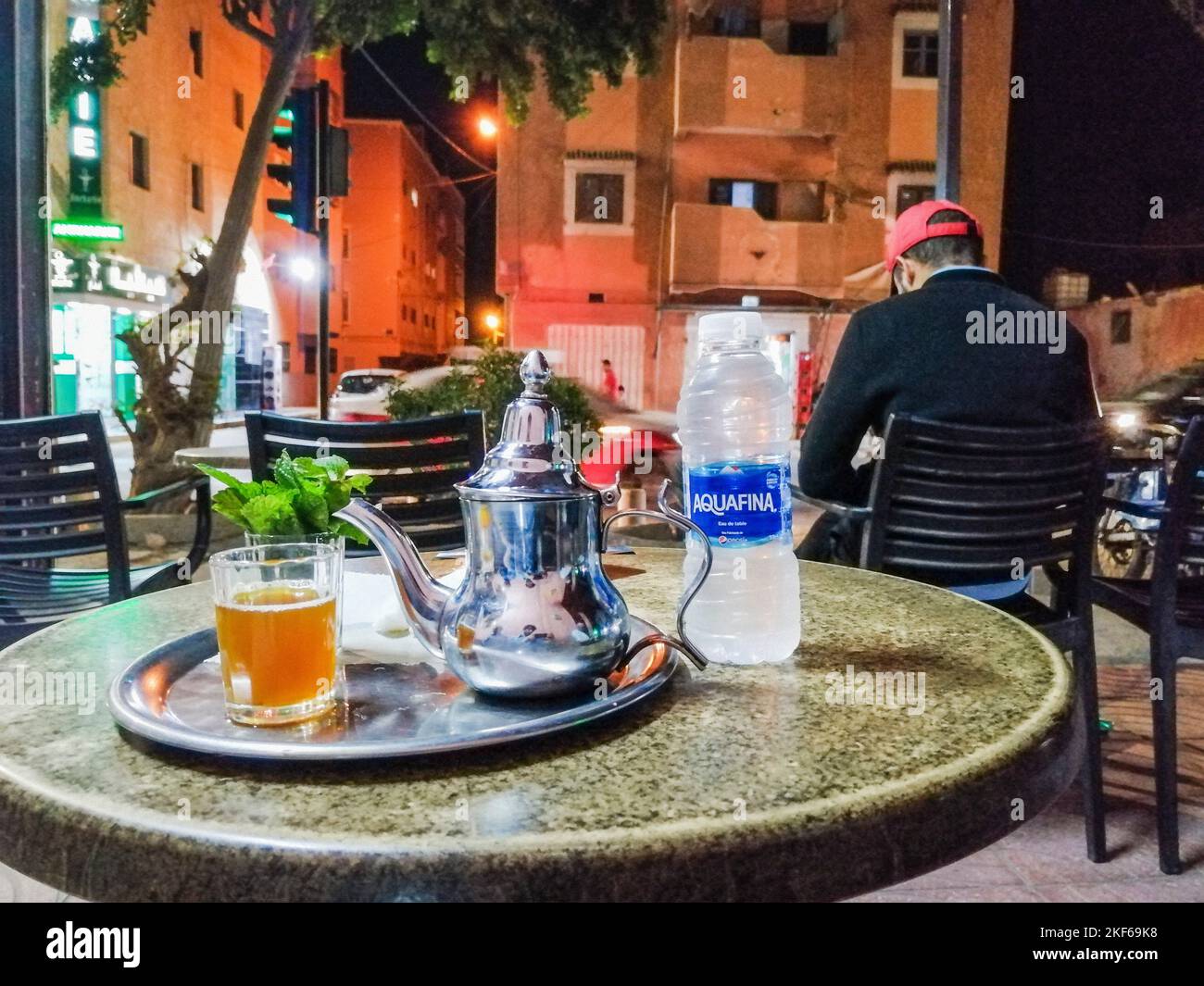 Marruecos, El Aaiún, restaurante local Foto de stock