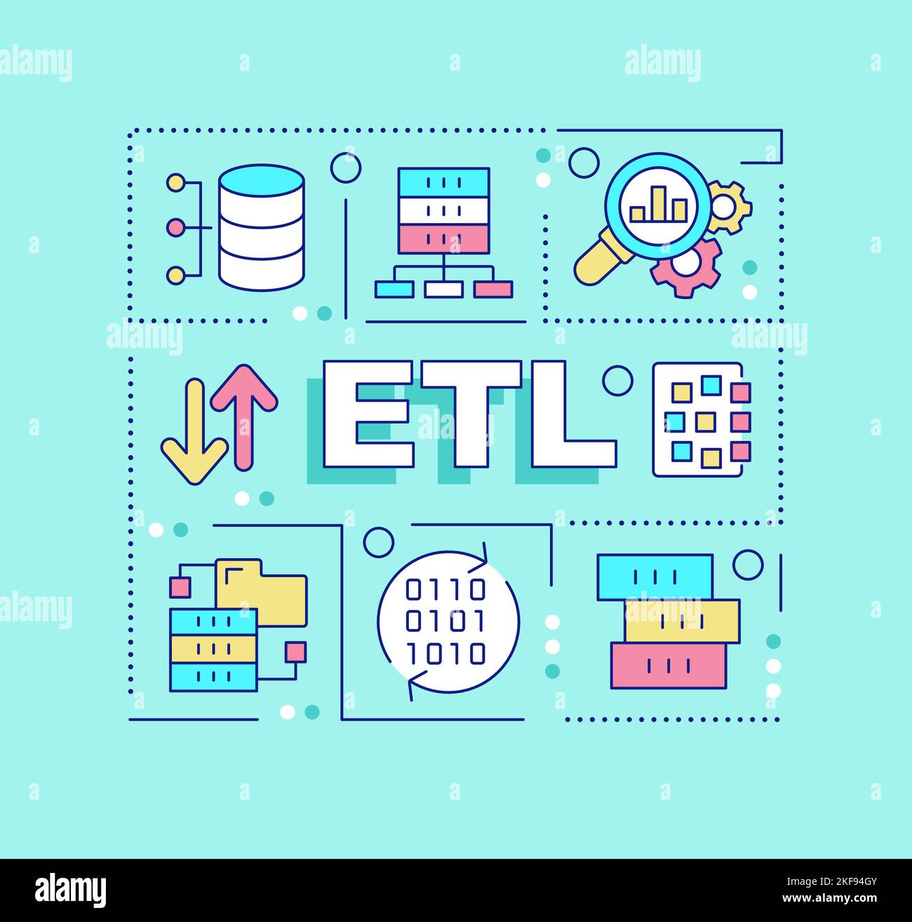Fondo etl Imágenes vectoriales de stock - Alamy