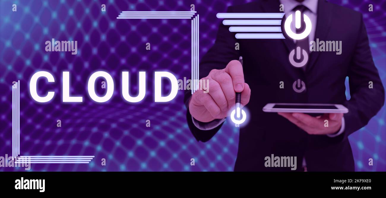 Inspiración mostrando la nube de señales. Concepto que significa