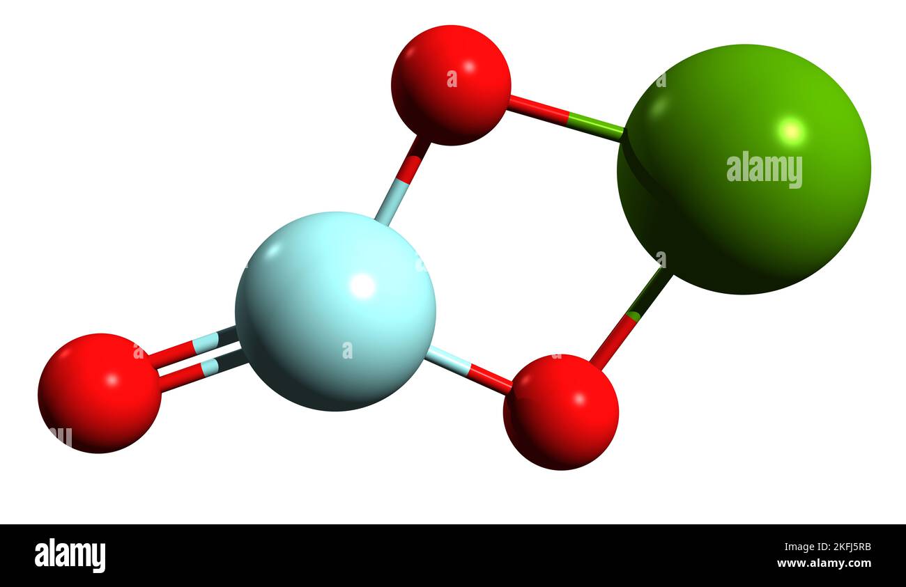 Imagen 3D de la fórmula esquelética de silicato de magnesio