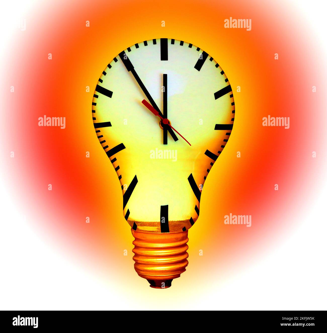 Tiempo limitado utilizando combustibles fósiles, imagen conceptual Foto de stock