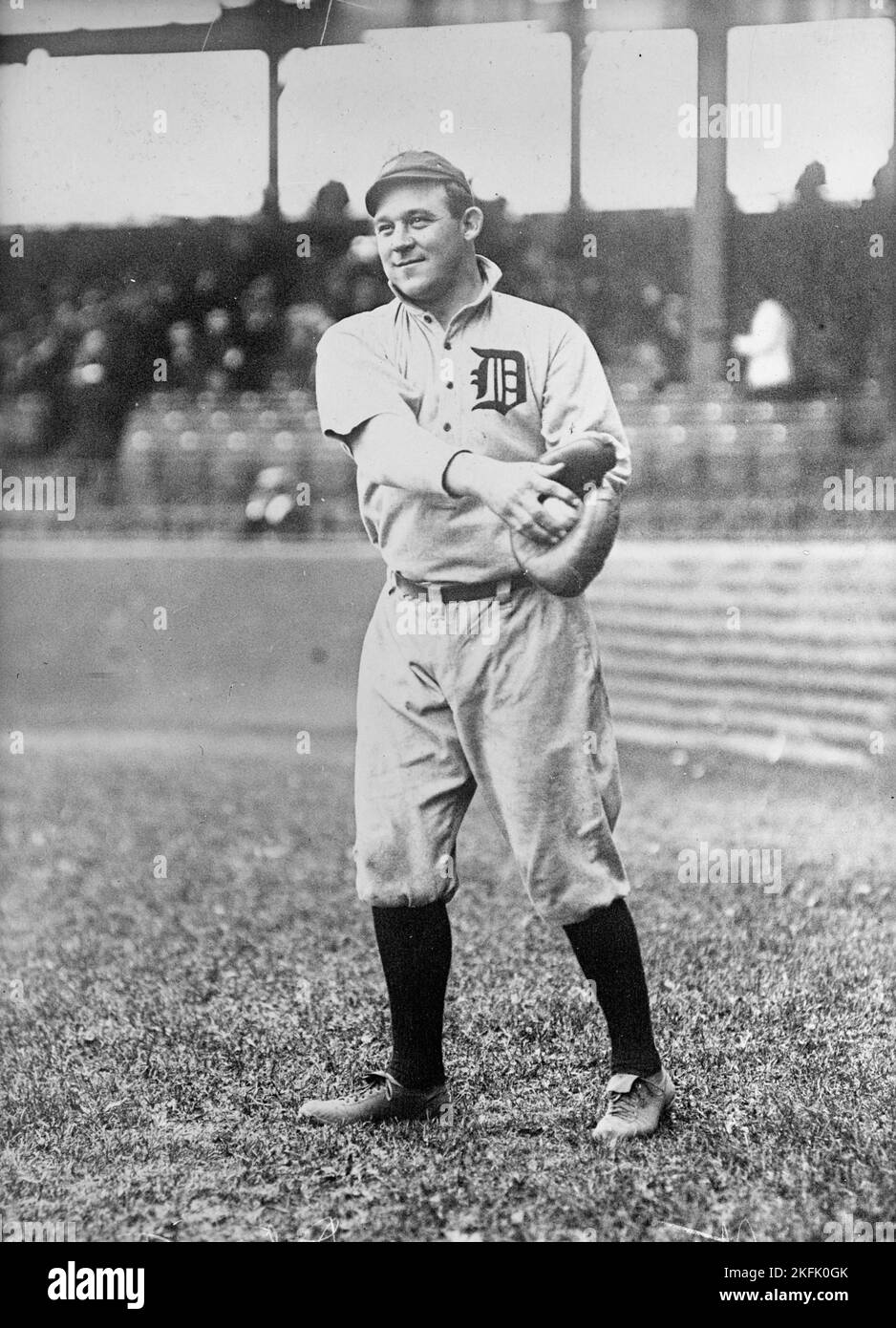 Oscar Stanage, Detroit AL (béisbol), 1913. Foto de stock